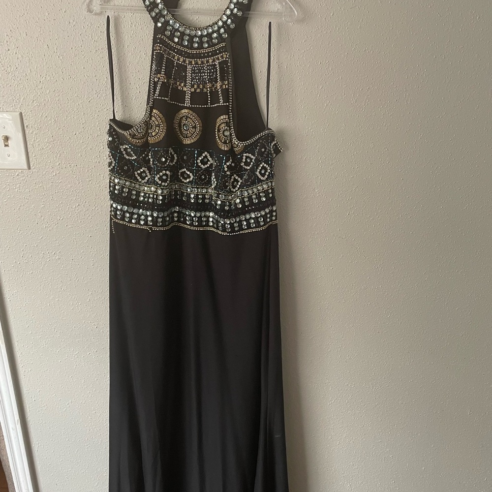 Navy Blue Halter top Dress